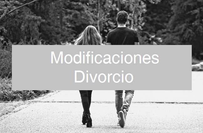 Modificaciones en el convenio regulador de divorcio